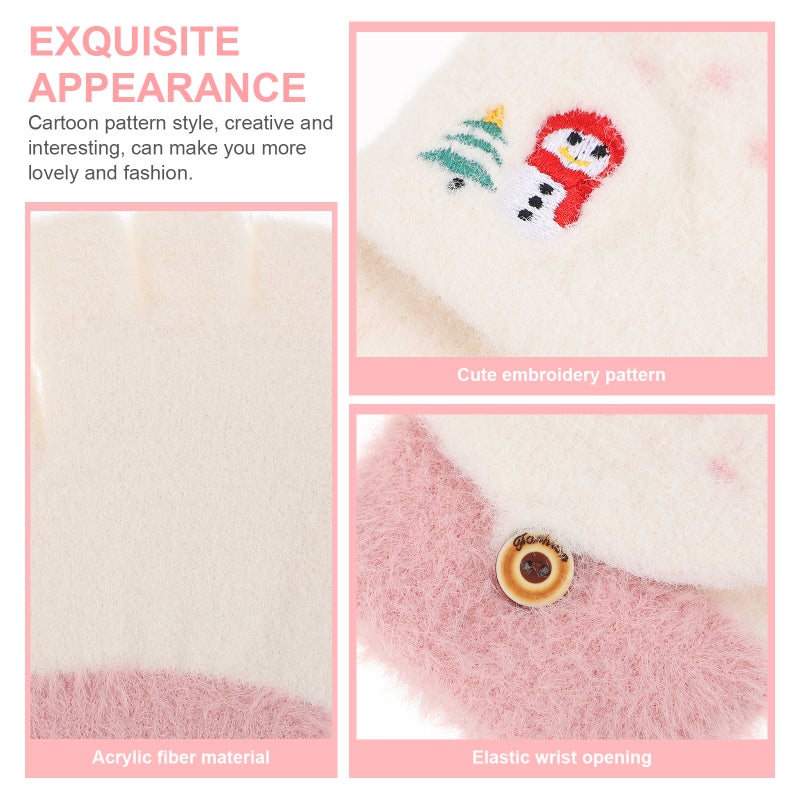 🧸 قفازات شتوية بنقوش كرتونية والكبار دافئة ومتينة - Image 3