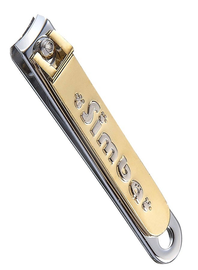 Simba Gold-Plated Carbon Steel Baby Nail Clipper with Built-in Nail File - Image 2