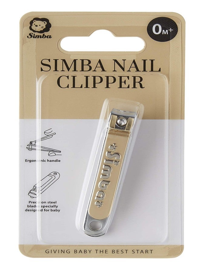 Simba Gold-Plated Carbon Steel Baby Nail Clipper with Built-in Nail File - Image 5