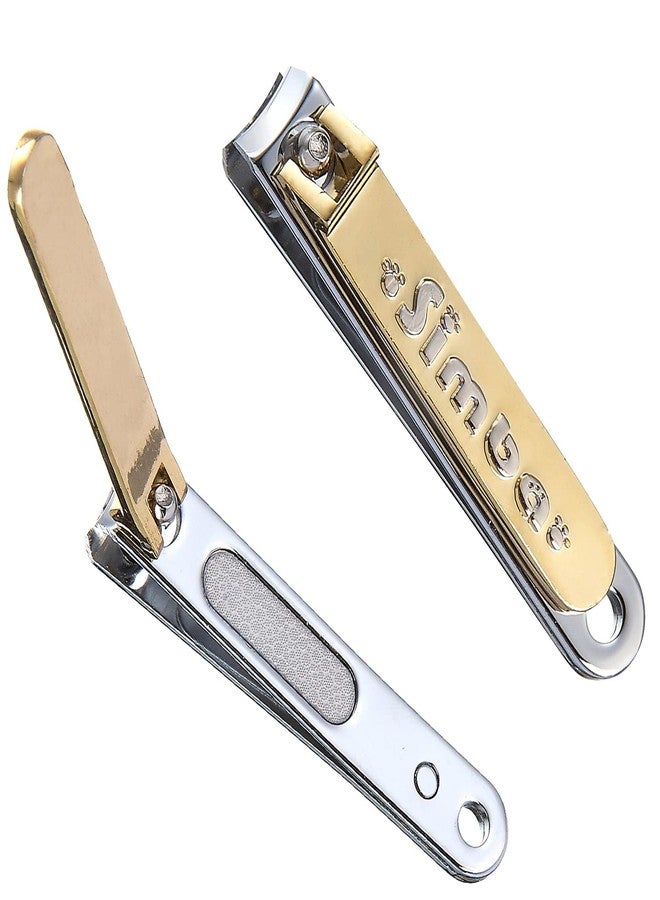 Simba Gold-Plated Carbon Steel Baby Nail Clipper with Built-in Nail File - Image 1