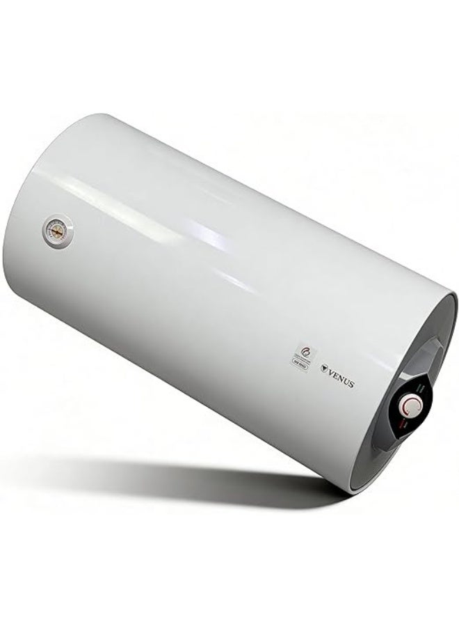 Venus Electric Storage Water Heater, 100 Litres Capacity, Glass-Lined, Horizontal Mountable-VH-100HX - Image 2