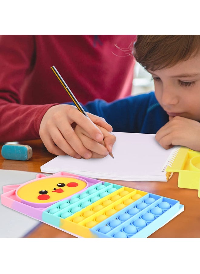 ISank A5 Pop Notebook Spiral Notebook for Girls and Boys Gift in School with Stress Relief Assistant Fidget Toy  - Image 5