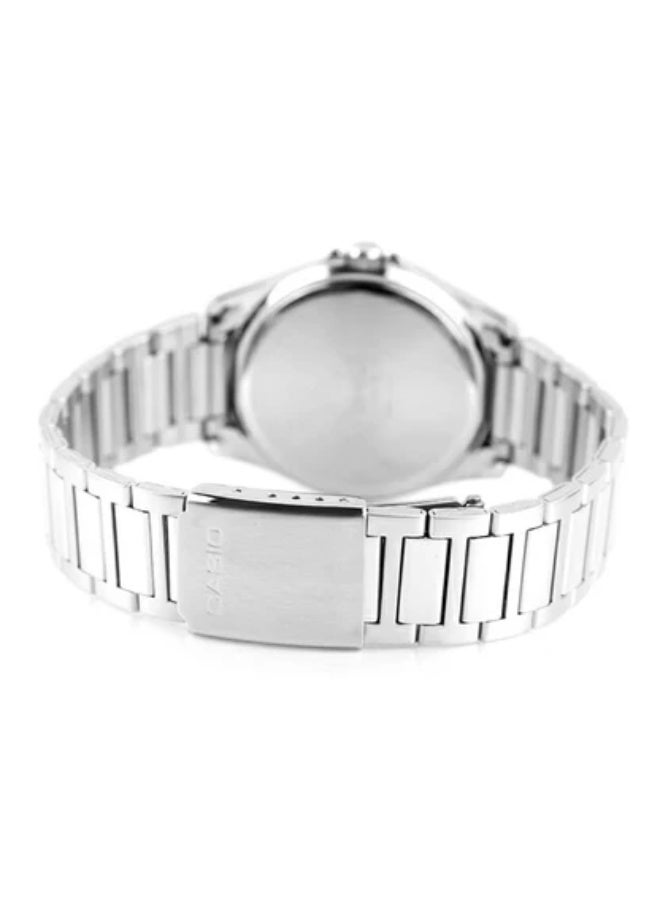 Casio Enticer Blue Dial Silver Men's Watch- MTP-1370D-2A2 - Image 2