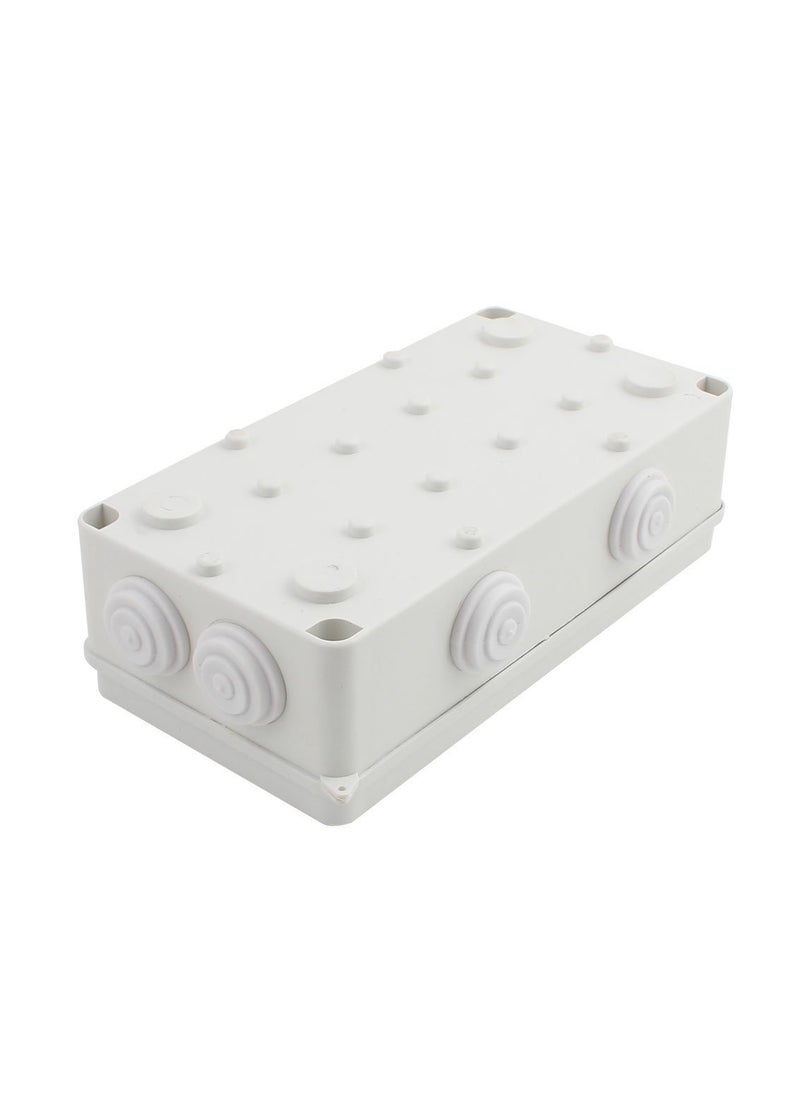 YXQ YXQ 200x100x70mm Junction Box w Holes IP65 Waterproof ABS Electric Cover Case Project Enclosure White  - Image 3