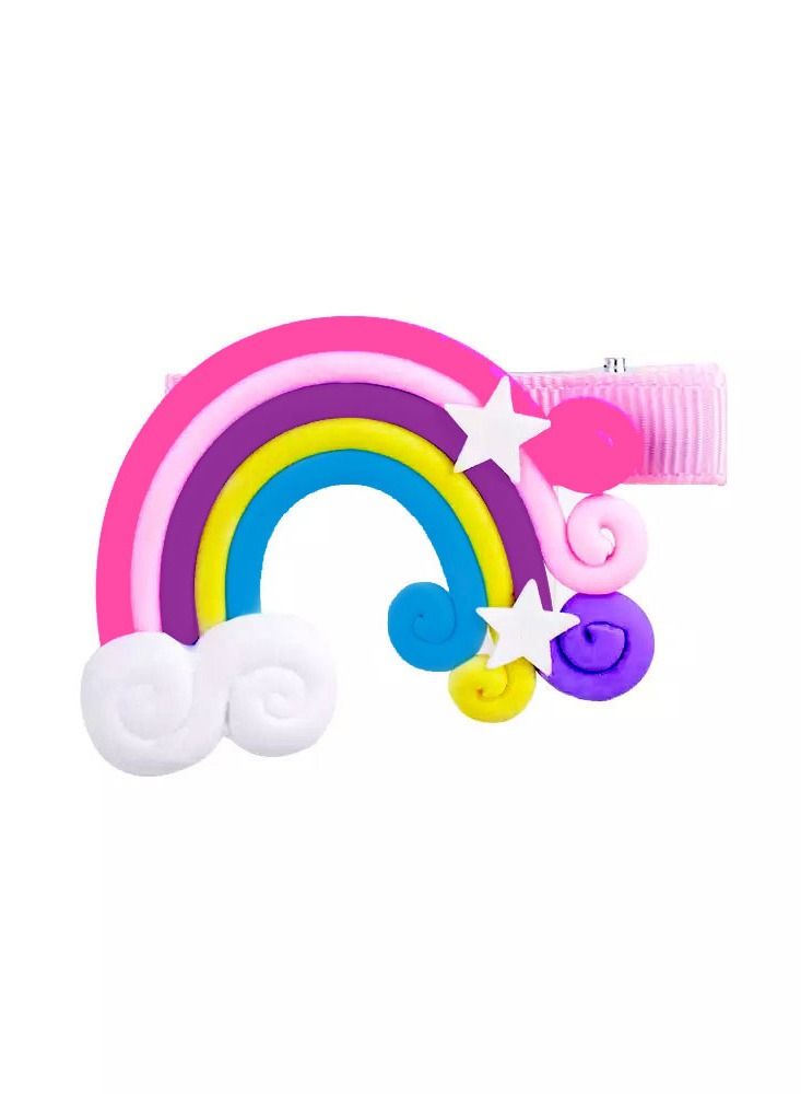 CATANES 6 Packs For Hair Clips Cloud Ornaments and Lollipop Colourful Flatback Polymer Hair Clips - Image 5