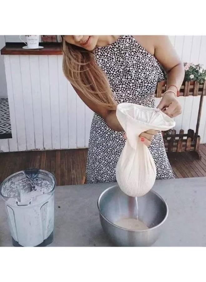 4pcs Food Grade Soy Milk Filter Bags Vegetable juice filter bag, 200Mesh 75Micron 20*30CM Fine Mesh Bag Milk Filter Bag All Purpose Food Strainer Nylon Cheesecloth - Image 3