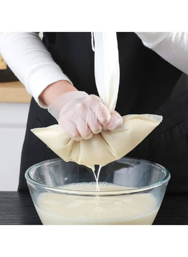 4pcs Food Grade Soy Milk Filter Bags Vegetable juice filter bag, 200Mesh 75Micron 20*30CM Fine Mesh Bag Milk Filter Bag All Purpose Food Strainer Nylon Cheesecloth - Image 5