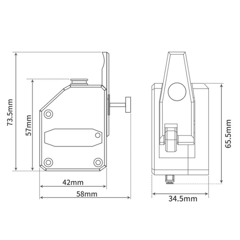 1.75mm Filament 3D Printer Extruder Kit Gear Drive Speed Ratio Improved Performance - Image 5