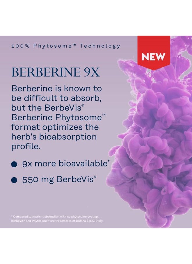 Solaray - Solaray Berberine Phytosome - 9X Absorption and Easy-to-Digest - Standardized to 30% Berberine HCl - Vegan, Made Without Soy - 60-Day Guarantee - 30 Servings, 30 VegCaps - Image 1