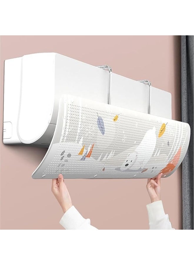 Wall AC Air Deflector – Retractable Adjustable Wind Guide for Air Conditioners, Anti-Direct Air Blowing Diffuser for Comfortable Cooling - Image 1