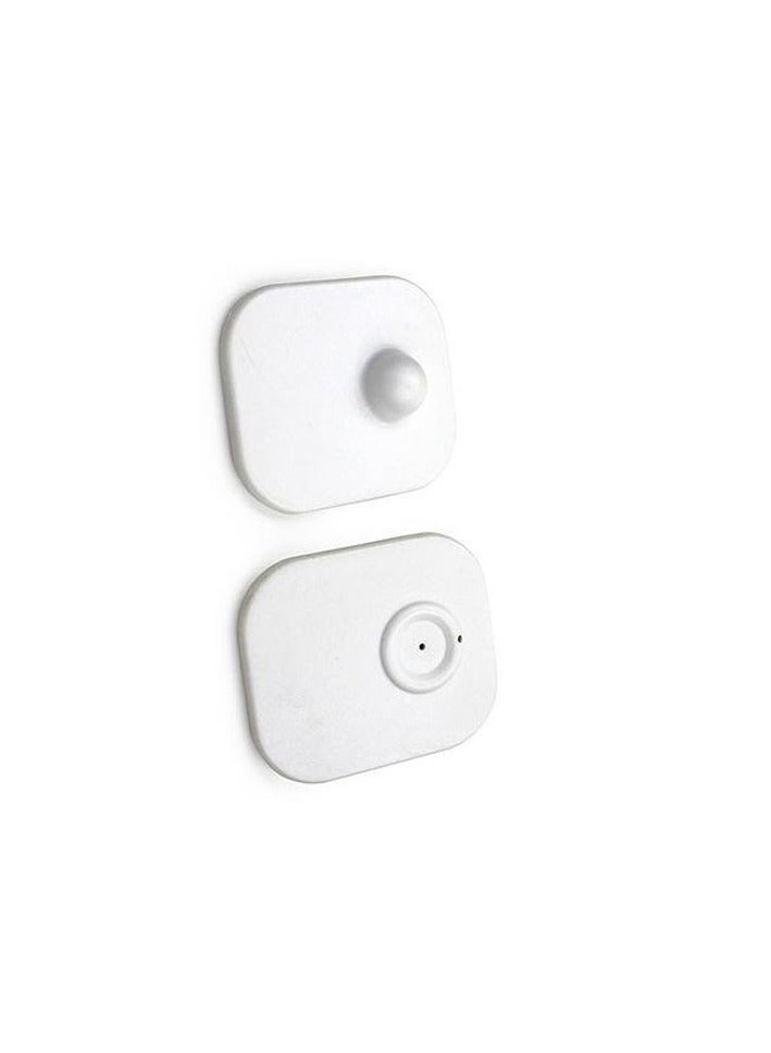 1000 pcs Supermarket clothing anti-theft square tag/white color only normal lock/8.2MHZ/RF/ with 16mm length pin - Image 2
