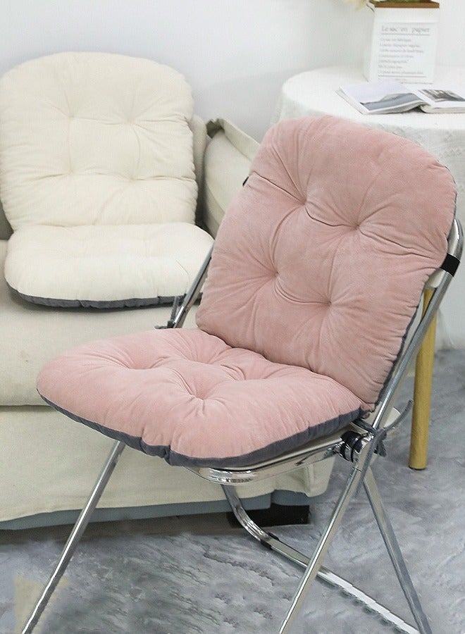 Aikenn Chair Cushion Plush High Back Rocking Chair Cushion Office Chair Cushion Seat Cushion With Back Support Removable Relax Lazy Buttocks,For Indoor Room Office And Kitchen,Light Pink - Image 3