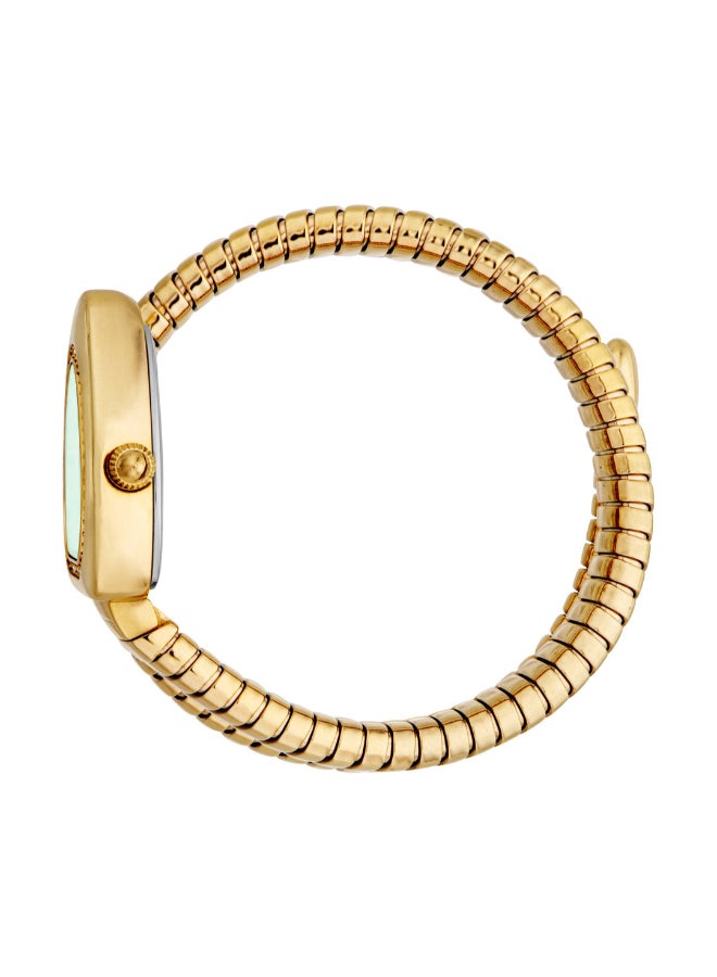 Just Cavalli ساعة كافالي النسائية بتصميم ثعبان باللون الذهبي مع قرص أخضر - JC1L249M0035 - Image 2