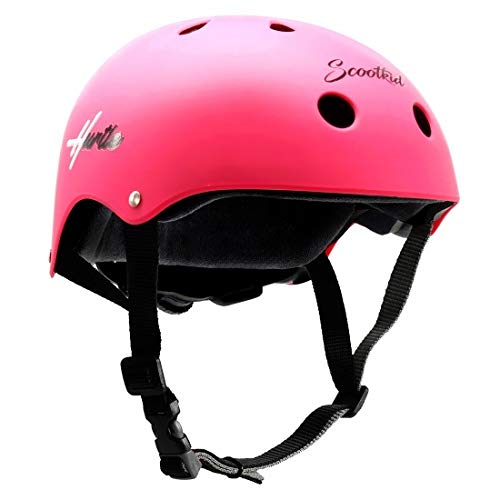 Hurtle Sports Safety Bicycle Kids Helmet-Toddler&Child Bike Helmet w/Adjust Knob,Chin Strap,Ventilation -Toddlers/Childrens Helmet for Cycling/Skateboarding/Kick Board/Scooter-Hurtle HURHLP48 (Pink) - Image 1