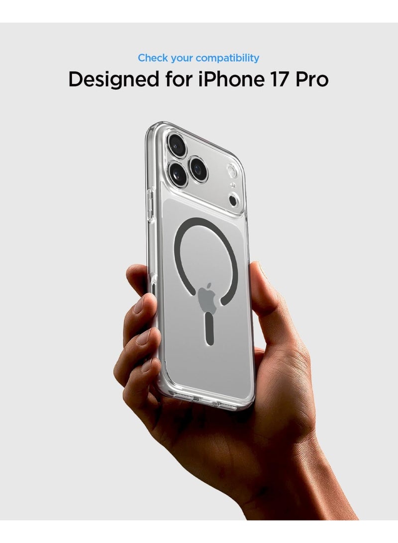 Spigen غطاء حماية Ultra Hybrid MagFit لجهاز iPhone 17 PRO مع MagSafe (2025) - شفاف جرافيت - Image 2
