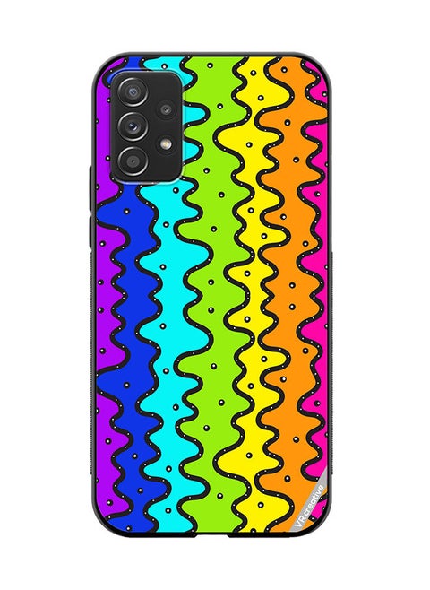 Protective Case Cover For Samsung Galaxy A32 5G Color Strip Design Multicolour