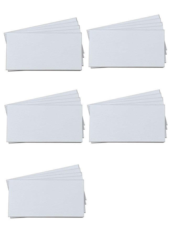 MV Magna Visual Magna Visual 3/4" x 2" White Pre-Cut Write On Wipe Off Magnetic Strips 25 Pack - Image 1