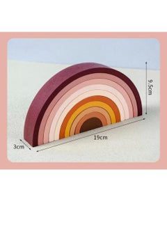 بيكابو Woody Buddy Mini Rainbow Stacker بألوان ترابية  - Image 2