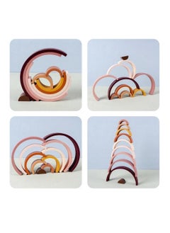 بيكابو Woody Buddy Mini Rainbow Stacker بألوان ترابية  - Image 4