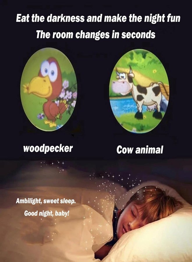 DOMICA 3 Slides 24Patterns Mini Projector Torch Toy Slide Flashlight Projector Torch for Kids Lamp Education Learning Night Light Before Going to Bed(Random Slides) - Image 4