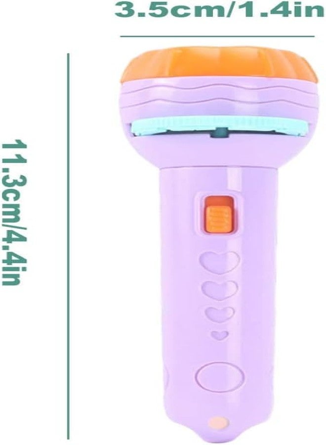 DOMICA 3 Slides 24Patterns Mini Projector Torch Toy Slide Flashlight Projector Torch for Kids Lamp Education Learning Night Light Before Going to Bed(Random Slides) - Image 2