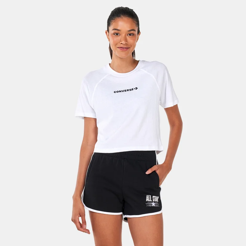 CONVERSE Women's Striped Wordmark T-Shirt