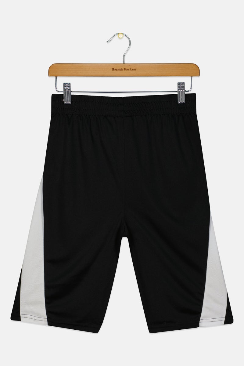 PUMA Kids Boy Sportswear Fit Outdoor Jersey Shorts, Black - Image 2