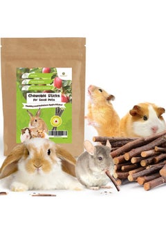 SunGrow SunGrow Apple Sticks, Wood Chew Sticks for Rabbits, Chinchillas, Bunny, Hamster, Squirrel, Guinea Pigs, Small Animals Molar Pet Chew Toys Treat Sticks for Teeth Grinding 200g (7 oz)  - Image 2