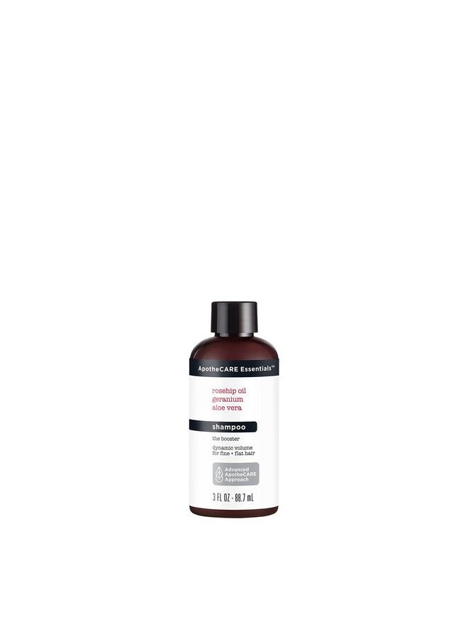 ApotheCARE Essentials The Booster Travel Shampoo Aloe Vera Rosehip Oil Geranium 3 Oz - Image 1