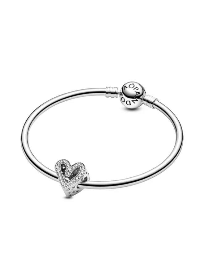 باندورا Sparkling Freehand Heart Charm