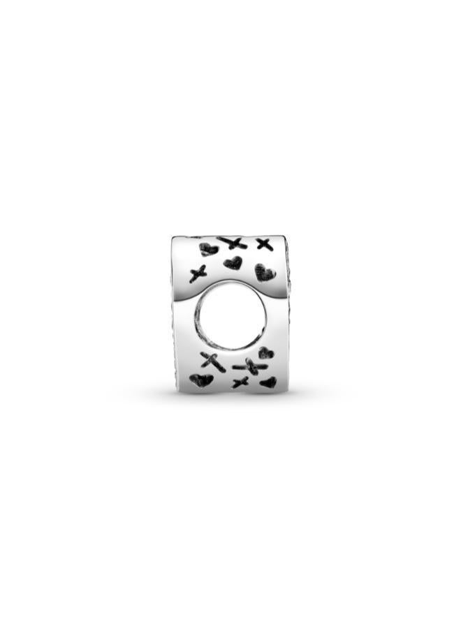 PANDORA Sparkling Freehand Heart Charm - Image 5