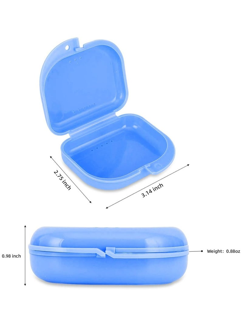 Oasisgalore Orthodontic Retainer Case with Vent Holes, Hinged Lid Denture, Mouthguard Container. - Image 2