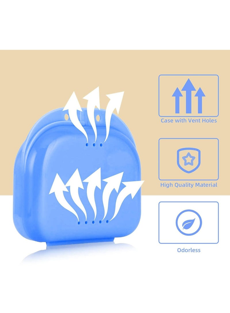 Oasisgalore Orthodontic Retainer Case with Vent Holes, Hinged Lid Denture, Mouthguard Container. - Image 3