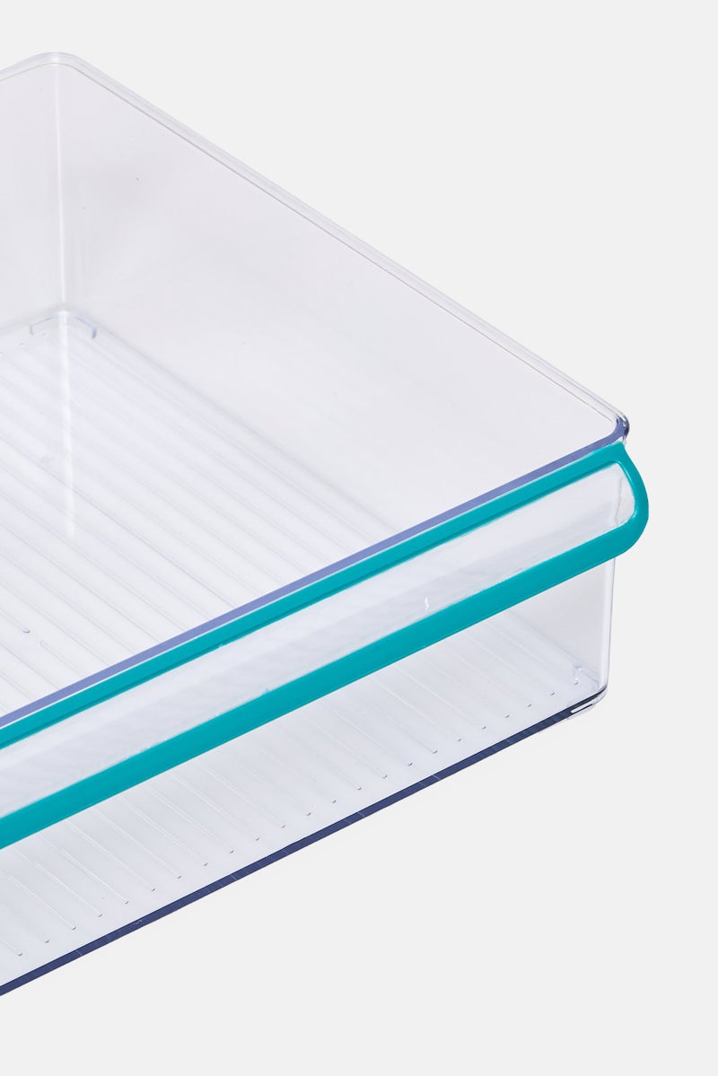Farberware Acrylic Easy Pull Bin, Turquoise - Image 3