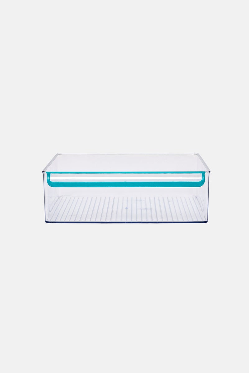 Farberware Acrylic Easy Pull Bin, Turquoise - Image 2