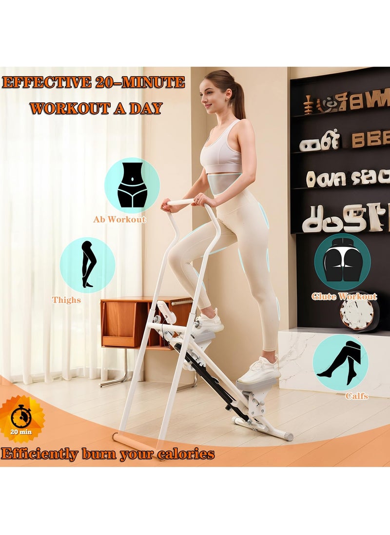 Generic - RIDEONMOP Stair Climber Stepper for Home Gym Exercise, Vertical Climber Machine for Full-Body Workout, Folding Cardio Exercise Climber with LCD Monitor, Adjustable Handlebar & Pedals - Image 1