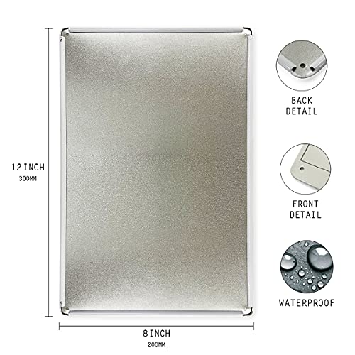 Tuilia Farmhouse Rules Metal Tin Sign Wall Art Rustic in This House Signs Gifts for Home Wall Decor(8" x 12") - Image 3