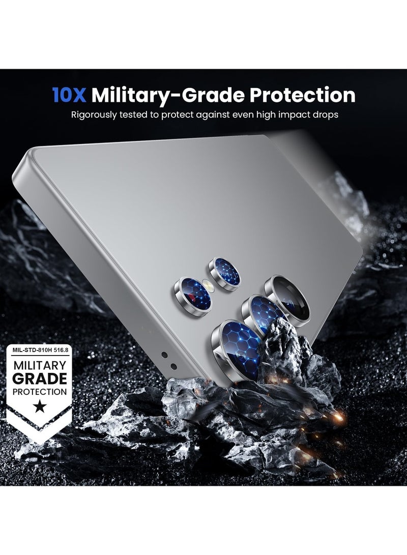إكس ليفيل X-LEVEL AR-Spotlight Series For Samsung Galaxy S25 Ultra Tempered Glass Lens Protector Camera Lens Film - Silver - Image 3