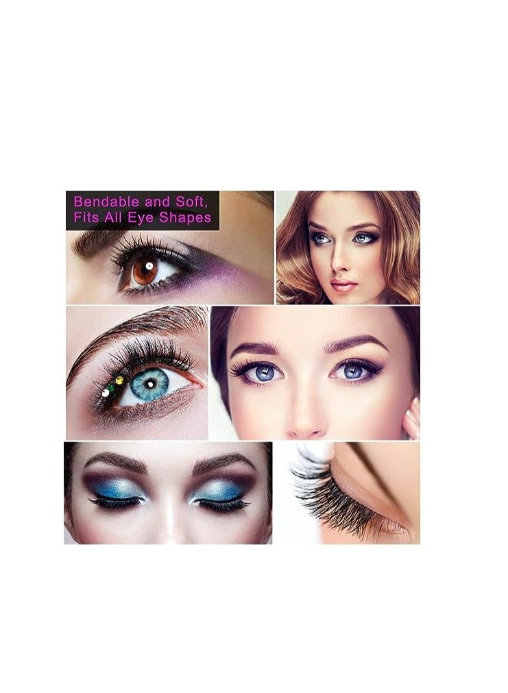 ORiTi False Eyelashes, 5 Pairs 3D Natural Fluffy false Lashes, Hand-made Dramatic Thick Crossed Cluster false Eye Lashes,Reusable Soft Long Lashes Pack for Makeup (G803) - Image 5