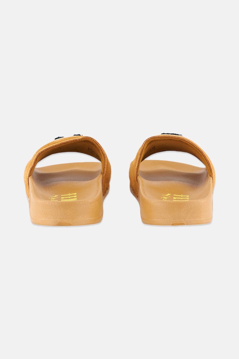 PUMA Kid Girl X Fenty Leadcat Fenty Slides Slippers, Golden Brown and Scarab - Image 3