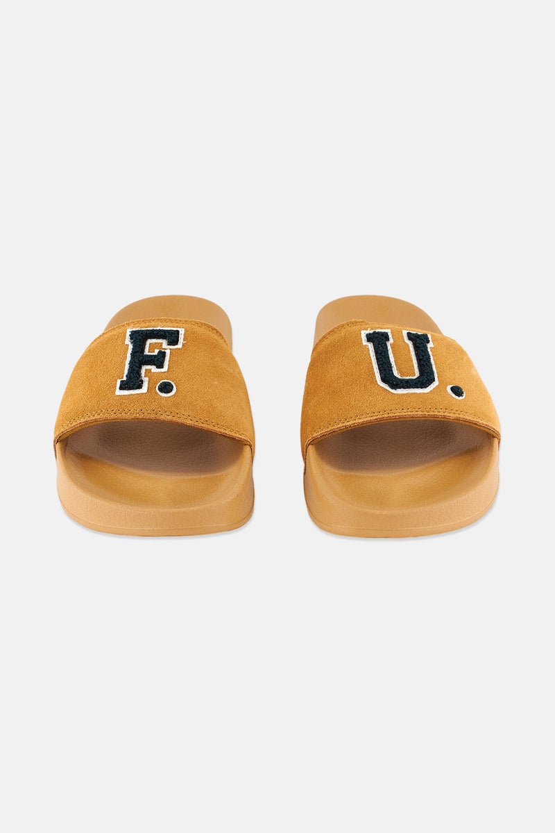 PUMA Kid Girl X Fenty Leadcat Fenty Slides Slippers, Golden Brown and Scarab - Image 4