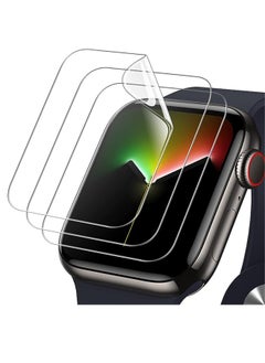 3 Pcs Screen Protectors Compatible with Apple Watch Series 9/8/7/Hermès 41mm, Ultra-thin Protective Film Bubble Free Anti-Scratch, HD Clear, Soft TPU Film for Apple Watch Protection Accessories