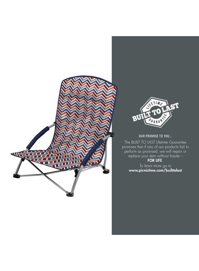 PICNIC TIME ONIVA - A Picnic Time Brand - Tranquility Beach Chair With Carry Bag - Low Beach Chair  - Image 3
