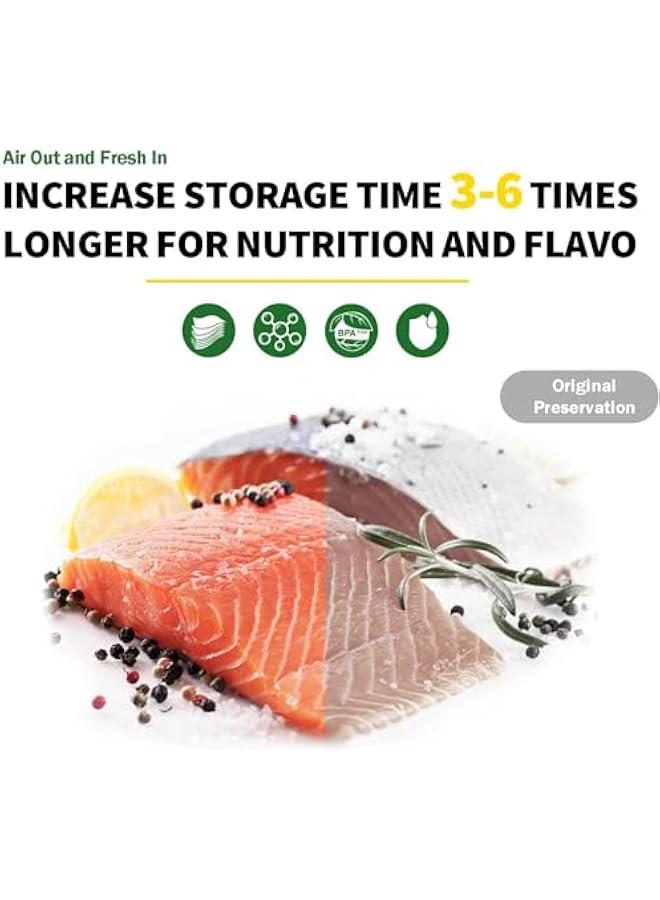 FYLX Vacuum Sealing BagFood Vacuum Sealing BagFood Sealing RollWithout BPAVery Suitable for Vacuum Storage and Meal Preparation 2 Rolls20x500 cm 28x500 cm) - Image 2