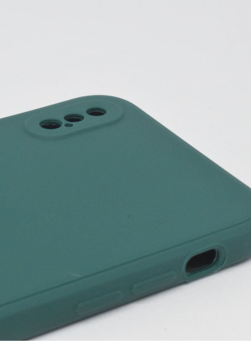 بورتوني غطاء حماية لهاتف iPhone X من السيليكون السائل الناعم مع بطانة واقية من الألياف الدقيقة المضادة للخدش لهاتف Apple iPhone X / XS - Image 3