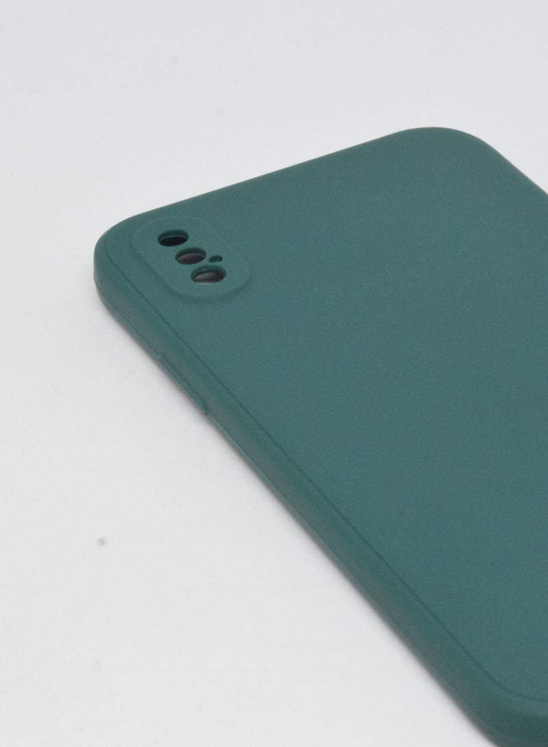 بورتوني غطاء حماية لهاتف iPhone X من السيليكون السائل الناعم مع بطانة واقية من الألياف الدقيقة المضادة للخدش لهاتف Apple iPhone X / XS - Image 2