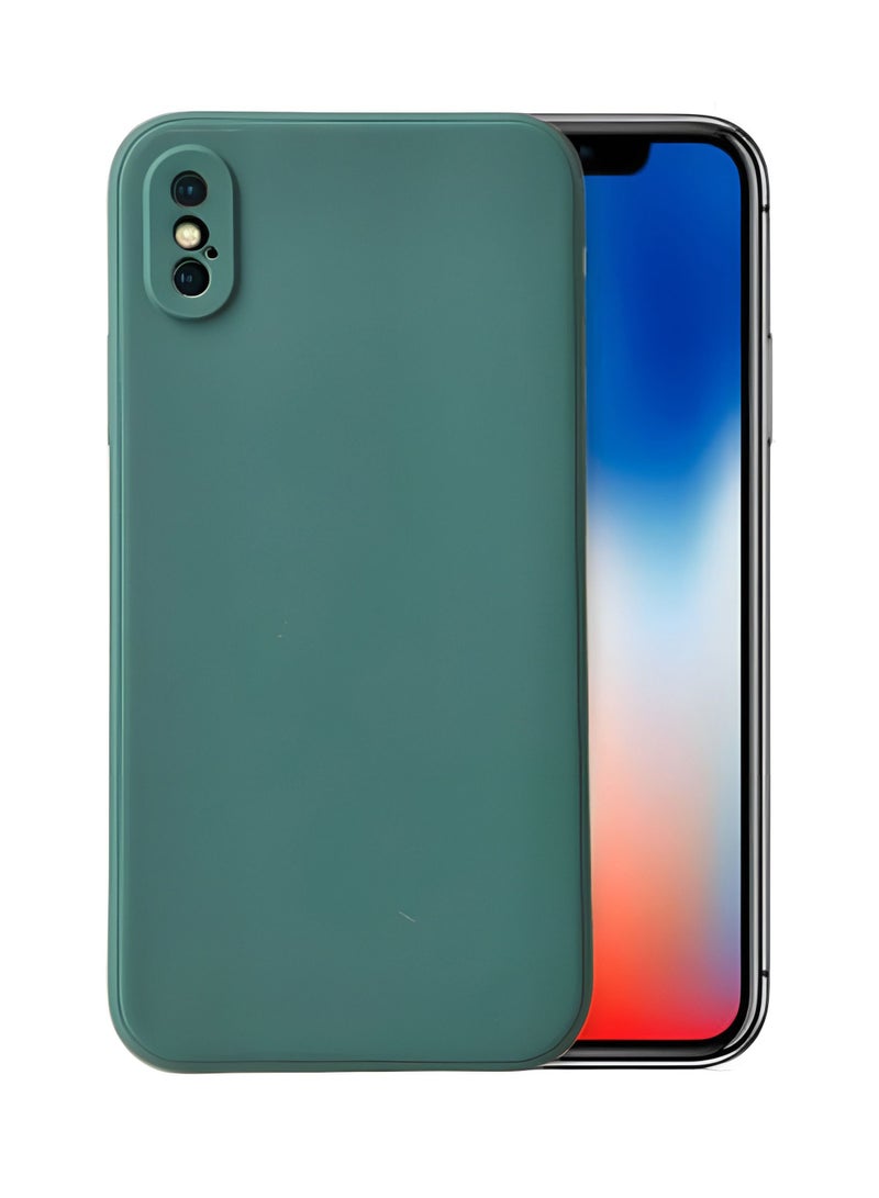 بورتوني غطاء حماية لهاتف iPhone X من السيليكون السائل الناعم مع بطانة واقية من الألياف الدقيقة المضادة للخدش لهاتف Apple iPhone X / XS - Image 1