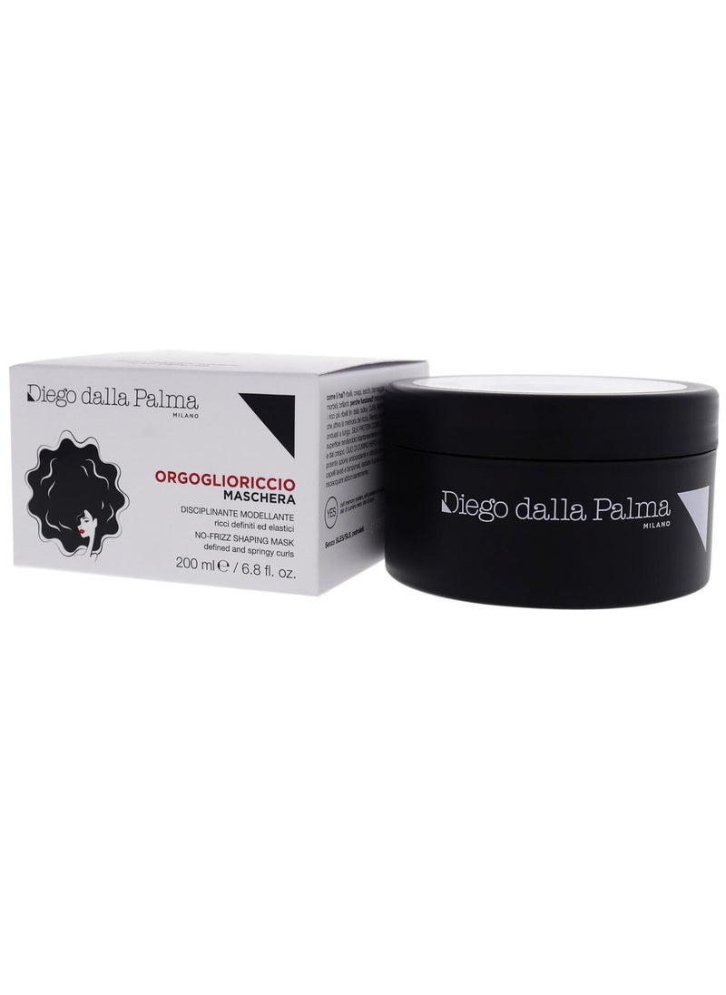 Diego dalla Palma - Diego dalla Palma Orgoglioriccio No-Frizz Shaping Hair Mask - Elasticizing And Repair Treatment - Supple And Soft - Provides Frizz-Control - For Perfectly Defined And Controlled Curls - 6.8 Oz - Image 1