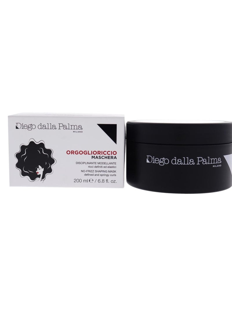 Diego dalla Palma - Diego dalla Palma Orgoglioriccio No-Frizz Shaping Hair Mask - Elasticizing And Repair Treatment - Supple And Soft - Provides Frizz-Control - For Perfectly Defined And Controlled Curls - 6.8 Oz - Image 1