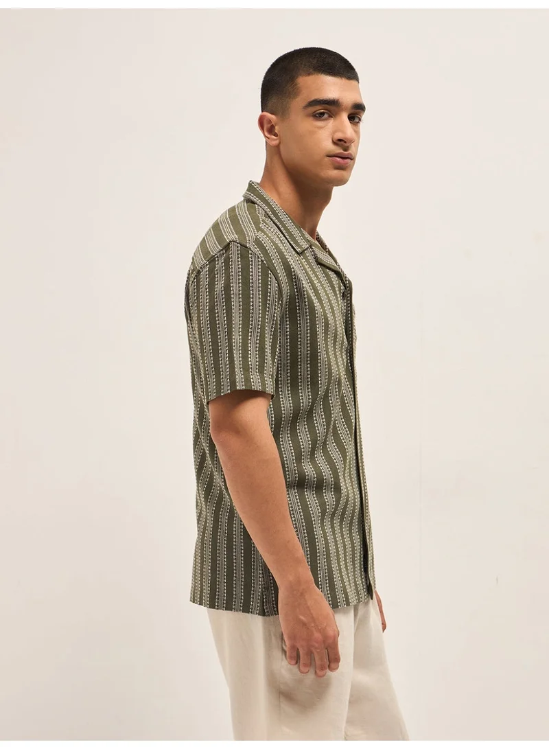 THE BEAR HOUSE  Men’s Shirt Casual & Party Wear | Comfortable Sleeve Shirt with Classic Collar, Button Closure & Versatile Stylish Look for Men | Best Price UAE